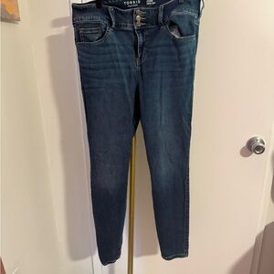 Torrid Dark Blue Skinny Jeans